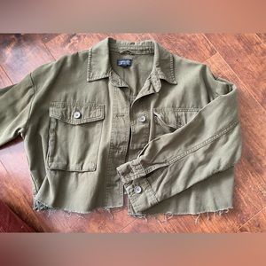 Top shop cropped denim jacket